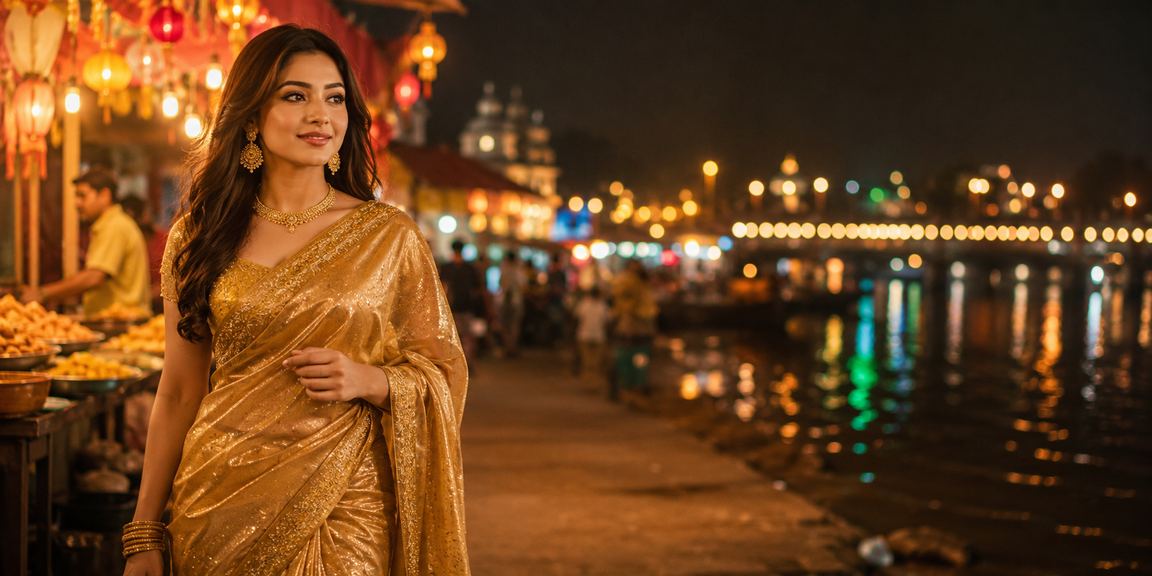 বরিশালে শাড়ি পরে রামি কার্ড গেম খেলছেন একজন নারী